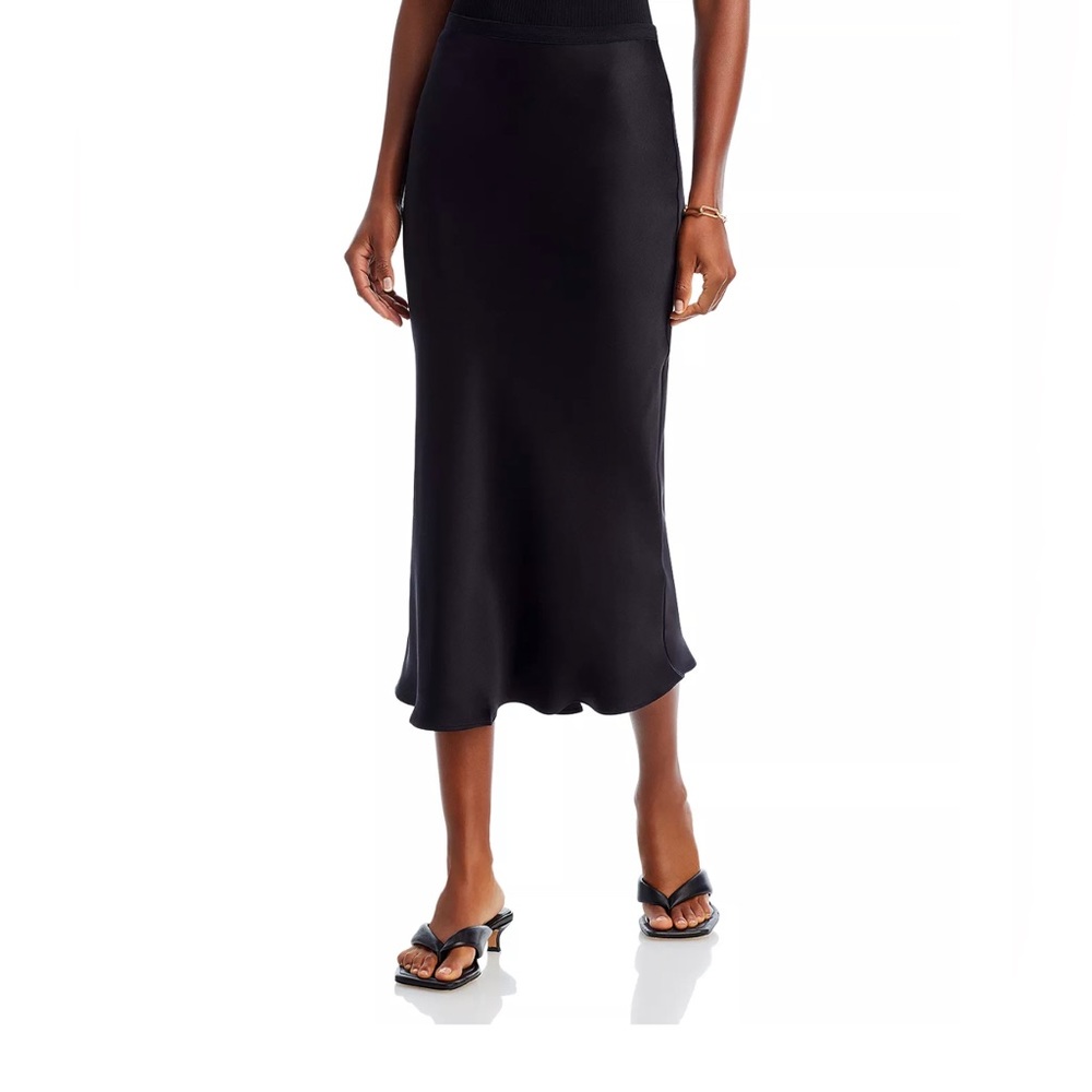 Anine Bing black bar silk skirt